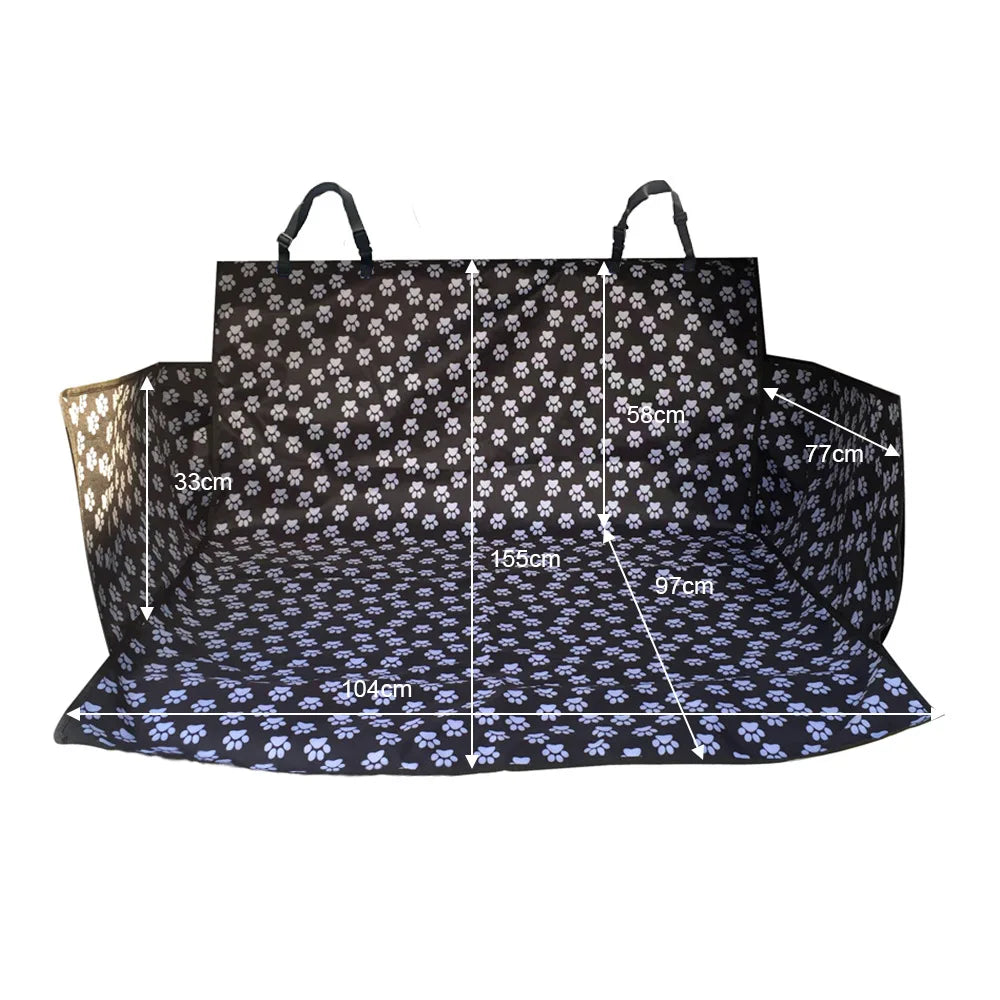 Waterproof Dog Car Seat Cover Trunk Case Dog Car Transporter Travel Mat Pad Dog Carriers Hammock For Small Medium Large Dogs